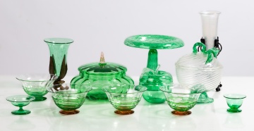 Steuben Pomona Green Tableware