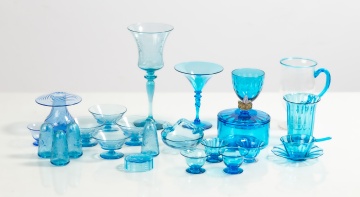 Steuben Celeste & Flemish Blue Tableware