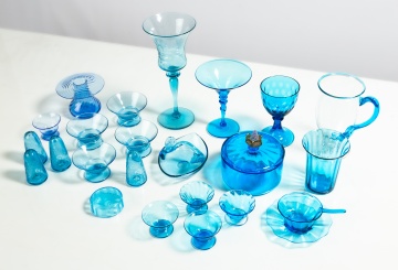 Steuben Celeste & Flemish Blue Tableware