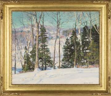 George Gardner Symons (American, 1861-1930) Impressionist Winter Landscape