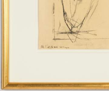 Michael Burton Mazur (American, 1935-2009) "Mr. S at the Table" (from Images from a Locked Ward)