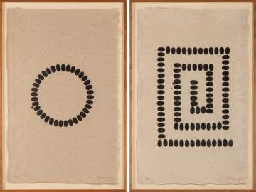 Richard Long (British, b. 1945) "3 Thumbprints"
