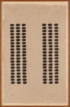 Richard Long (British, b. 1945) "3 Thumbprints"