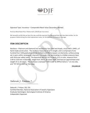 Van Cleef & Arpels Platinum & Diamond Necklace