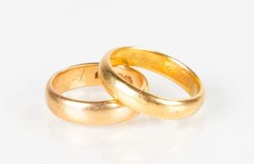 Two 19th Century 18K Gold Rings
