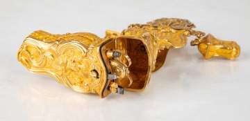 Gold & Gilt Metal Pinchbeck Chatelaine