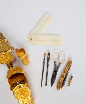 Gold & Gilt Metal Pinchbeck Chatelaine