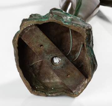 Bessie Potter Vonnoh (American, 1872-1955) Bronze Fountain of a Nude Young Woman