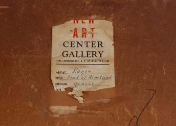 Fernand Leger (French, 1881-1955) "Portrait de Rimbaud"