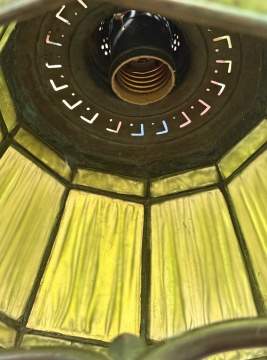 Tiffany Studios Linenfold Fabrique Lamp