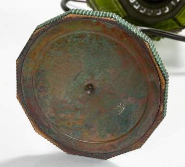 Tiffany Studios Linenfold Fabrique Lamp