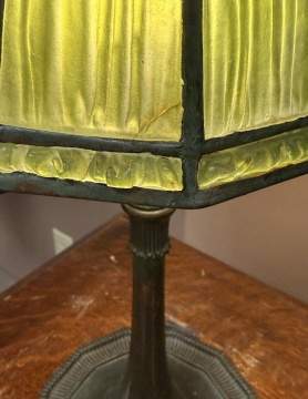 Tiffany Studios Linenfold Fabrique Lamp