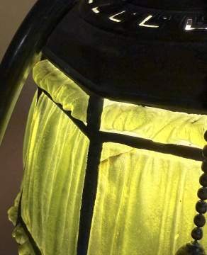 Tiffany Studios Linenfold Fabrique Lamp