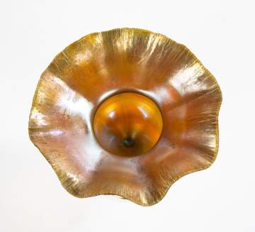 Tiffany Studios Favrile Ruffled Rim Vase