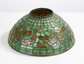Tiffany Studios Swirling Leaf Border Shade