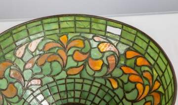 Tiffany Studios Swirling Leaf Border Shade