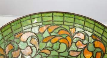 Tiffany Studios Swirling Leaf Border Shade