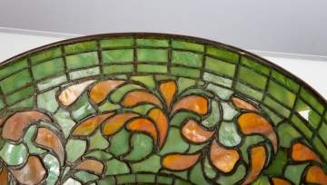 Tiffany Studios Swirling Leaf Border Shade