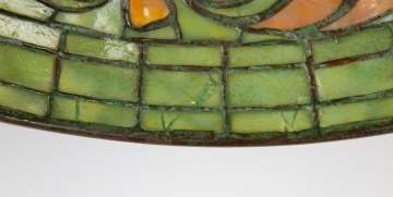 Tiffany Studios Swirling Leaf Border Shade