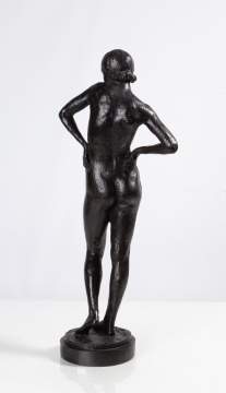 Jo Davidson (American, 1883-1952) Bronze Sculpture of a Nude Woman