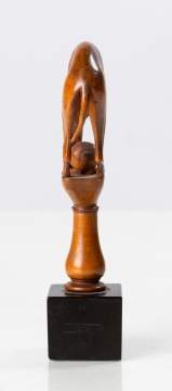 George III Carved Greyhound Pipe Tamper