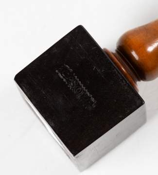 George III Carved Greyhound Pipe Tamper