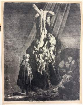 After Rembrandt van Rijn (Dutch, 1606-1669) "Descent from the Cross"