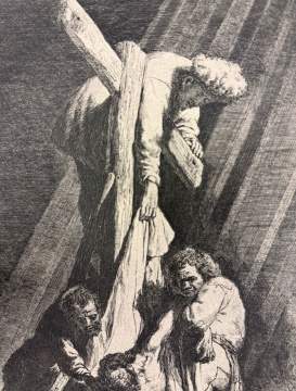 After Rembrandt van Rijn (Dutch, 1606-1669) "Descent from the Cross"