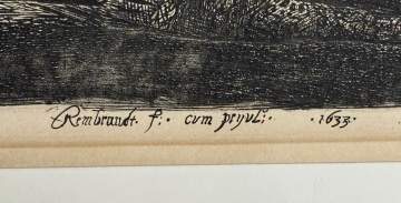 After Rembrandt van Rijn (Dutch, 1606-1669) "Descent from the Cross"