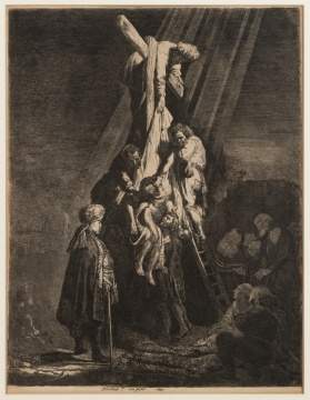 After Rembrandt van Rijn (Dutch, 1606-1669) "Descent from the Cross"