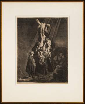 After Rembrandt van Rijn (Dutch, 1606-1669) "Descent from the Cross"