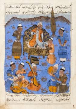 Persian School, Illuminated Sheets