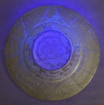 Islamic Glazed Pottery Bowl With Kuic Calligraphy