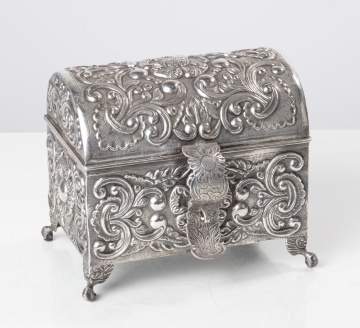 Peruvian Sterling Silver Casket