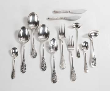 Tiffany & Co. Sterling 'Audubon' Pattern Flatware Service for 12