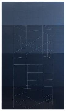 Kate Shepherd (American, b. 1961) "The Fullish Circle" (Scaffold on Four Greys)