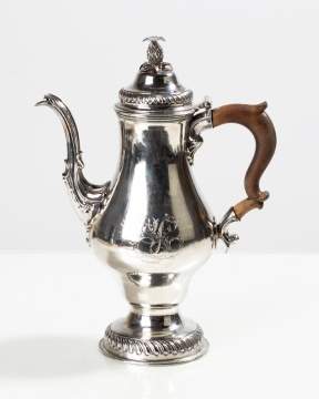 An American Silver Coffee Pot, John David, Philadelphia, Circa 1770