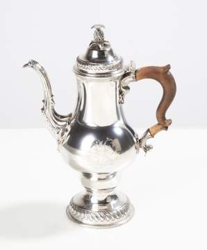 An American Silver Coffee Pot, John David, Philadelphia, Circa 1770