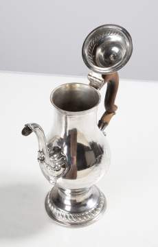 An American Silver Coffee Pot, John David, Philadelphia, Circa 1770