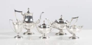 Gorham Plymouth Sterling Silver Coffee & Tea Set