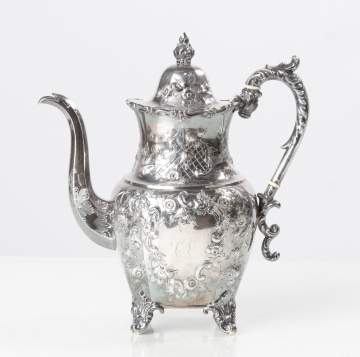 Gale, Dominick, & Haff Sterling Silver Coffee Pot