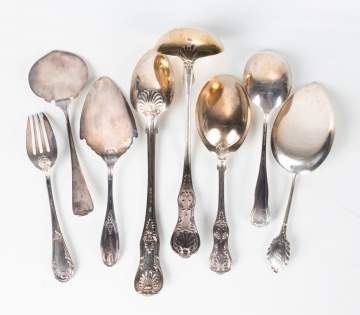 Sterling Silver Serving Pieces, including King's Pattern