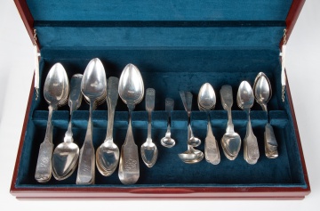 Assembled English Coin & Sterling Silver Flatware