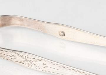 Peter, Ann, & William Bateman (1799-1805) Silver Tea Pot & Tongs