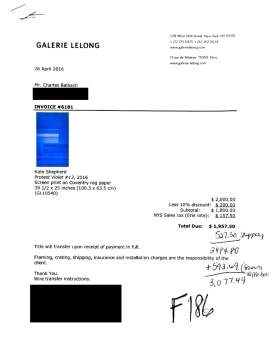 Kate Shepherd (American, b. 1961) "Protest Violet No. 13"