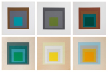 Josef Albers (American/German, 1888-1976) Homage to the Square: 1962 & Mini Edition