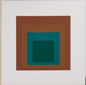 Josef Albers (American/German, 1888-1976) Homage to the Square: 1962 & Mini Edition