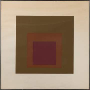 Josef Albers (American/German, 1888-1976) Homage to the Square: 1962 & Mini Edition