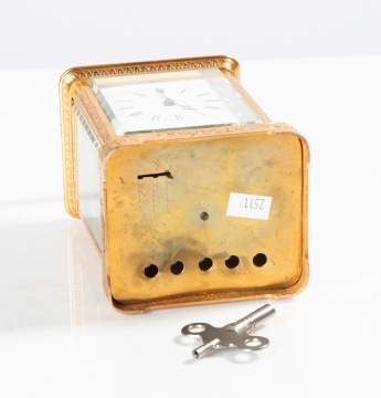 French Engraved Grande-Sonnerie Carriage Clock