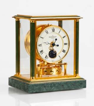 A Jaeger-Lecoultre "Vendome" Atmos Clock with Moon Phases